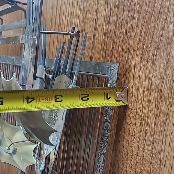 Vintage 1970 Signed Curtis Jere Metal Umbrella Rainy Day Bus Stop Wall Hanging - Picture 12 of 16